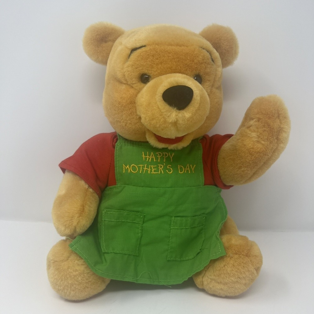Winnie The Pooh Mother's Day Special Edition Green Apron Disney Plush 12" Toy